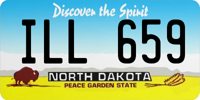 ND license plate ILL659