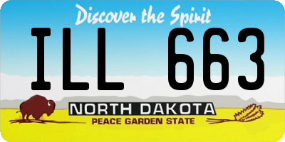 ND license plate ILL663