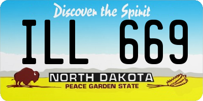 ND license plate ILL669