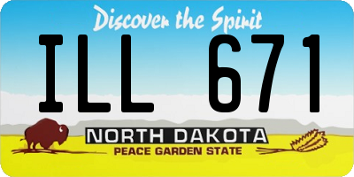 ND license plate ILL671