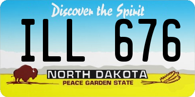 ND license plate ILL676