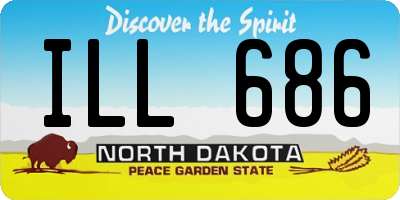 ND license plate ILL686