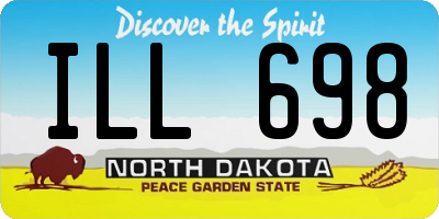 ND license plate ILL698