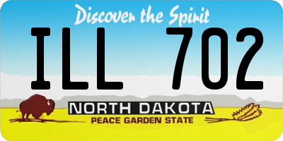 ND license plate ILL702