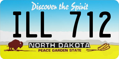 ND license plate ILL712
