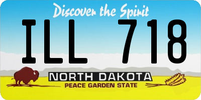 ND license plate ILL718