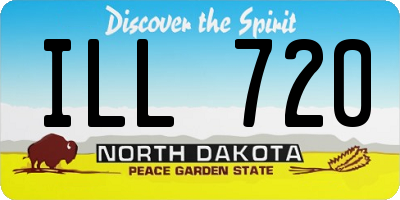 ND license plate ILL720