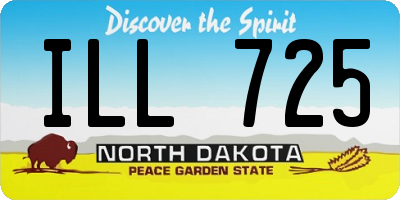 ND license plate ILL725