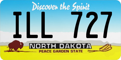 ND license plate ILL727