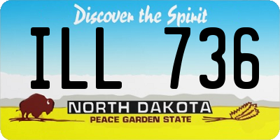 ND license plate ILL736