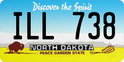 ND license plate ILL738
