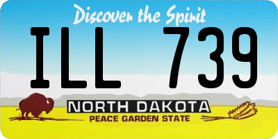 ND license plate ILL739