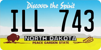 ND license plate ILL743