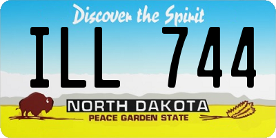 ND license plate ILL744