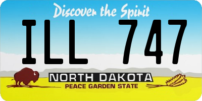 ND license plate ILL747