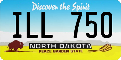 ND license plate ILL750