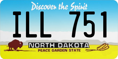 ND license plate ILL751
