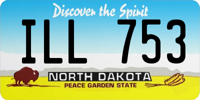 ND license plate ILL753