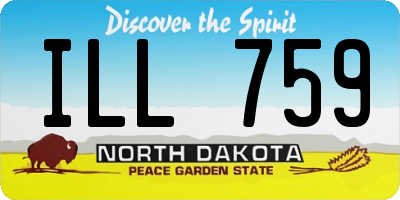 ND license plate ILL759