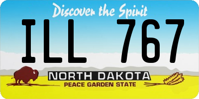 ND license plate ILL767