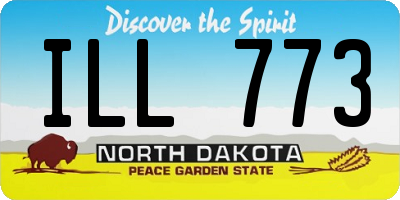 ND license plate ILL773