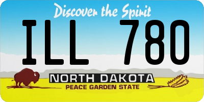 ND license plate ILL780