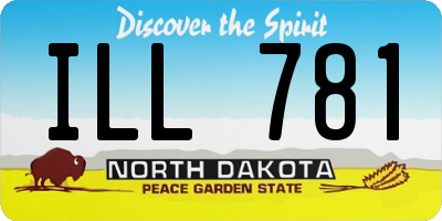 ND license plate ILL781