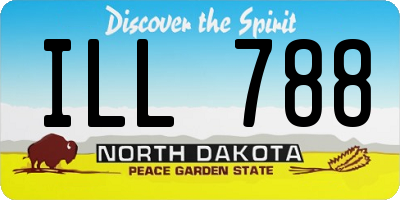 ND license plate ILL788
