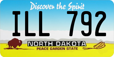 ND license plate ILL792