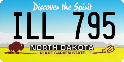 ND license plate ILL795