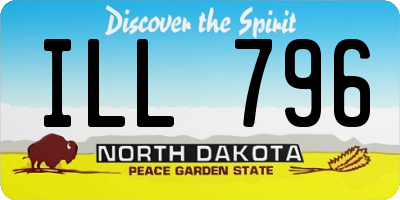 ND license plate ILL796