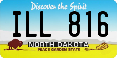 ND license plate ILL816