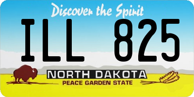 ND license plate ILL825