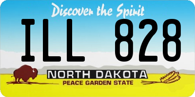 ND license plate ILL828