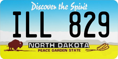 ND license plate ILL829