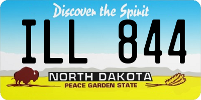 ND license plate ILL844