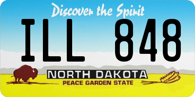 ND license plate ILL848