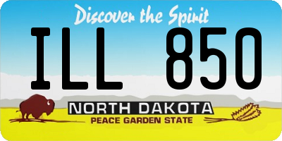 ND license plate ILL850