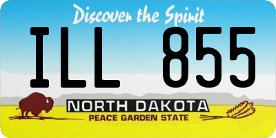 ND license plate ILL855