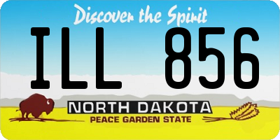 ND license plate ILL856