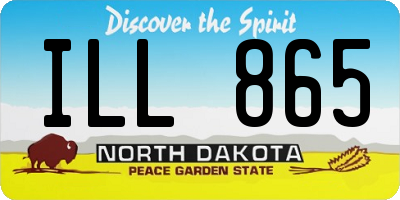 ND license plate ILL865