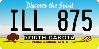 ND license plate ILL875