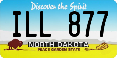 ND license plate ILL877