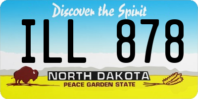 ND license plate ILL878