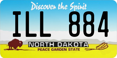 ND license plate ILL884