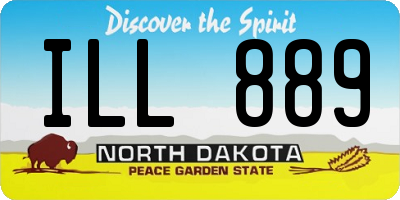 ND license plate ILL889