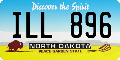 ND license plate ILL896