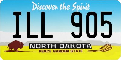 ND license plate ILL905