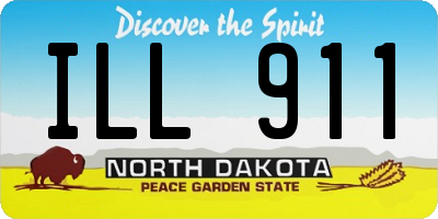 ND license plate ILL911