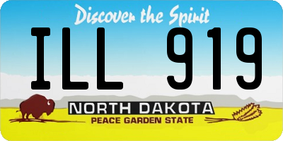ND license plate ILL919